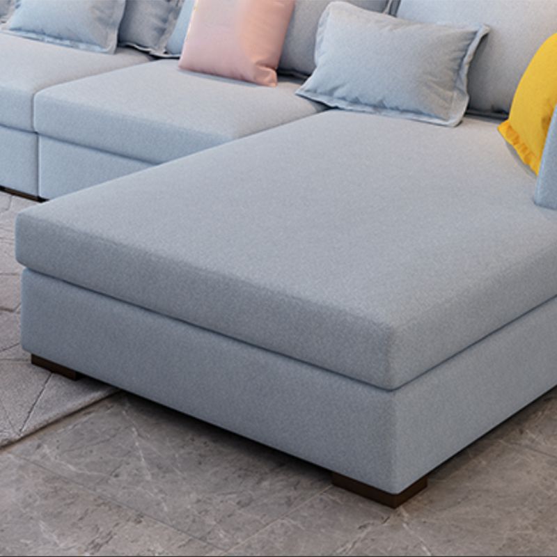 37.4 " H Cotton Blend Flared Arm Sofa & Chaise for Living Room