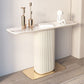 Tabella della console contemporanea da 13 "W del divano di divano della console rettangolare in pietra bianca