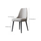 Nordic Metal Side Chair Parsons Armless Chair with Black Legs