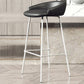 Faux Leather Bucket Seat Barstool Scandinavian Low Back Bar Stools
