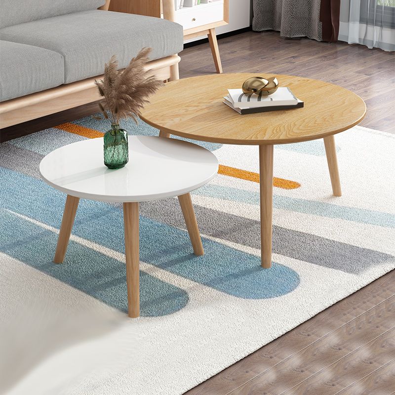 Contemporary Coffee Table Wooden 3 Legs Coffee Cocktail Table Clearhalo 'Coffee & Accent Tables' 'Coffee Tables' 'coffee_tables' 'furn' 'furn_coffee_tables' 'Furniture' 'Living Room Furniture' 1200x1200_6e3b851d-37fa-430d-b466-eee9e8cac72c