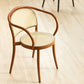 Modern Style Chairs Dining Stackable Arm Chair with Wooden Legs for Kitchen