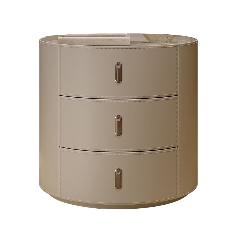 Contemporary Night Table Stone Accent Table Nightstand with 3 Drawers for Home Clearhalo 'Bedroom Furniture' 'furn' 'furn_night_stand' 'Furniture' 'night_stand' 'Nightstands' 1200x1200_6e3c2485-6c12-47b8-9f11-ee3a5f346967
