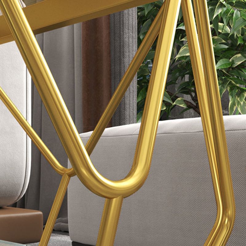 Modern Style Rectangular Glass Table Abstract Base Coffee Table Clearhalo 'Coffee & Accent Tables' 'Coffee Tables' 'coffee_tables' 'furn' 'furn_coffee_tables' 'Furniture' 'Living Room Furniture' 1200x1200_6e3c2681-acf6-4746-a2d1-452b4e3e98a8