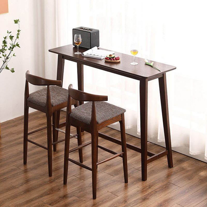 Solid Wood Bar Table Traditional Luxury Rectangle Bar Table with Trestle Base Clearhalo 'Bar Furniture' 'Bar Tables' 'bar_tables' 'furn' 'furn_bar_tables' 'Furniture' 'Kitchen & Dining Furniture' 1200x1200_6e3c35f2-a522-4be2-ad8f-ad32cb71314d