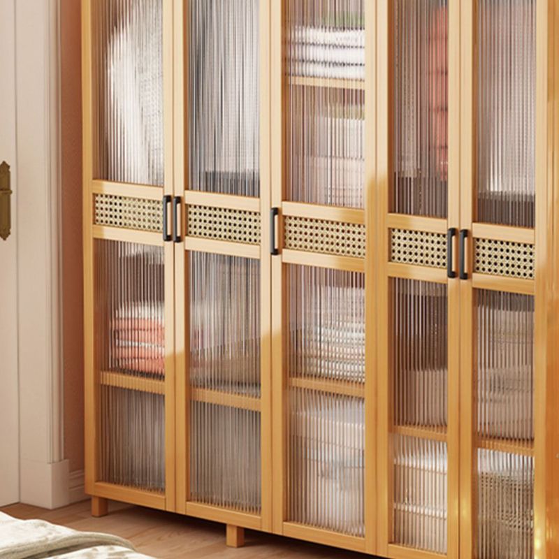 Modern Style Wardrobe Cabinet Wood Clothes Rail Wardrobe Armoire with Legs Clearhalo 'Armoires & Wardrobes' 'armoires_wardrobes' 'Bedroom Furniture' 'furn' 'furn_armoires_wardrobes' 'Furniture' 1200x1200_6e3dd4c7-5aaf-48a6-80fb-7e9b863647e7