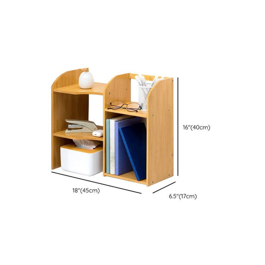 Moderne stijl Open Back Bookshelf Bamboo boekenkast met planken