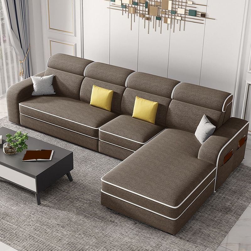 126" Square Arm Sectionals,Living Room Sectional sofa,L-Shape Clearhalo 'furn' 'furn_sectionals' 'Furniture' 'Living Room Furniture' 'Sectionals' 1200x1200_6e3fa087-98d9-431b-98bf-d07c446b5b1e