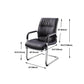 No Wheels Modern Conference Chair Fixed Arms Leather Management Conference Chair Clearhalo 'furn' 'furn_office_chair' 'Furniture' 'Office Chairs' 'Office Furniture' 'office_chair' 1200x1200_6e3fc26c-e074-41f9-b9af-86d10e5c83cd