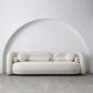 Moderne stijl Sofa Low Back Cushioned Sofa opgevuld met sponskussens Sofa