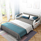Scandinavian Styled Square Arm Sleeper 33.46"H Sleeper Sofa Bed
