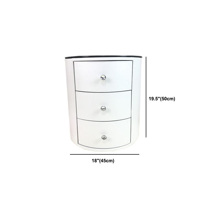 Night-tands de lit en bois faux en bois moderne avec 2 tiroirs