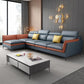 Scandinavian Faux Leather Seating Living Room Flared Arm Cushions sofa Clearhalo 'furn' 'furn_sectionals' 'Furniture' 'Living Room Furniture' 'Sectionals' 1200x1200_6e4156cc-9c2d-4150-bf03-c6ad6fb1b84e