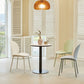 Contemporary Plastic Armless Parson Chair for Home in Matte Finish