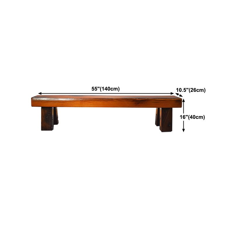 Traditional Dining Bench, Solid Wood Bench with Trestle Legs Clearhalo 'Benches' 'Chairs & Seating' 'furn' 'furn_benches' 'Furniture' 'Living Room Furniture' 1200x1200_6e41903c-0d30-4ee9-81cc-0a335764f913
