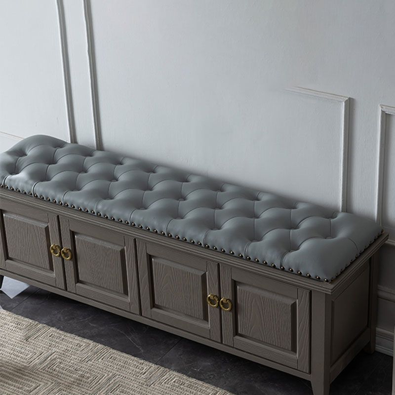 Panca in legno massiccio panca tradizionale sedile con rivestimento