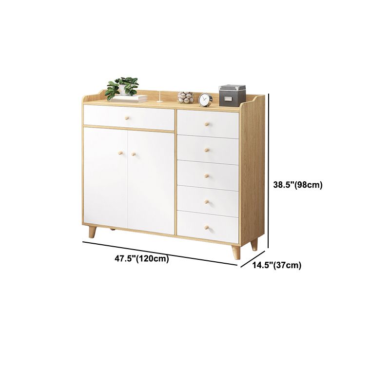 Modern Rectangle Accent Cabinet Wood Knobs Cabinet with Drawer Clearhalo 'Cabinets & Chests' 'cabinets_chests' 'furn' 'furn_cabinets_chests' 'Furniture' 'Living Room Furniture' 1200x1200_6e420614-ccfe-4845-b8f7-25173c86e8df