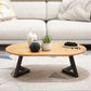 Solid Wood 2 Legs Coffee Table Modern Minimalist Coffee Table Clearhalo 'Coffee & Accent Tables' 'Coffee Tables' 'coffee_tables' 'furn' 'furn_coffee_tables' 'Furniture' 'Living Room Furniture' 1200x1200_6e422f78-b3b9-4d65-8c5b-da9b4b51c438