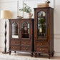 Traditional Display Stand Rubberwood Hutch Cabinet for Living Room Clearhalo 'Display & China Cabinets' 'display_china_cabinets' 'furn' 'furn_display_china_cabinets' 'Furniture' 'Kitchen & Dining Furniture' 1200x1200_6e43d909-5fc4-425c-9802-c73c185c9790