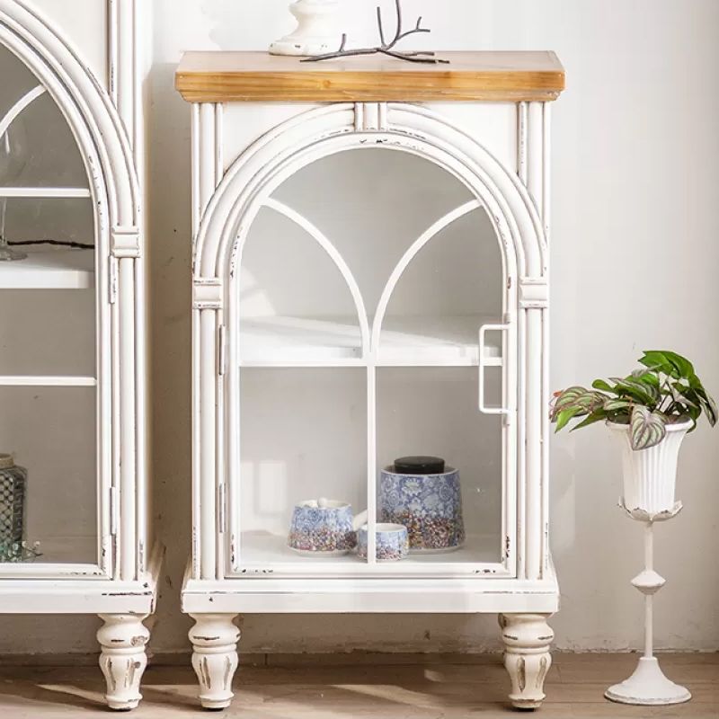 Traditional Pine Display Stand Glass Doors Storage Cabinet with Doors for Bedroom Clearhalo 'Display & China Cabinets' 'display_china_cabinets' 'furn' 'furn_display_china_cabinets' 'Furniture' 'Kitchen & Dining Furniture' 1200x1200_6e4402c5-7a9a-4fa7-b188-1972e965781d