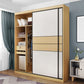 Wooden Wardrobe Armoire with Drawer Modern Wardrobe Closet - 63"L x 23.6"W x 82.9"H Clearhalo 'Armoires & Wardrobes' 'armoires_wardrobes' 'Bedroom Furniture' 'furn' 'furn_armoires_wardrobes' 'Furniture' 1200x1200_6e454f64-5a75-4d07-b9c9-801b9af7a93d