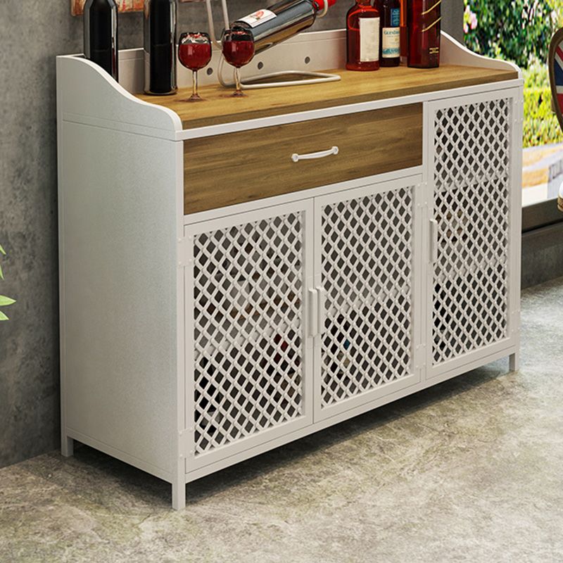 Sideboard in metallo in metallo in stile stile contemporaneo con porta per la cucina