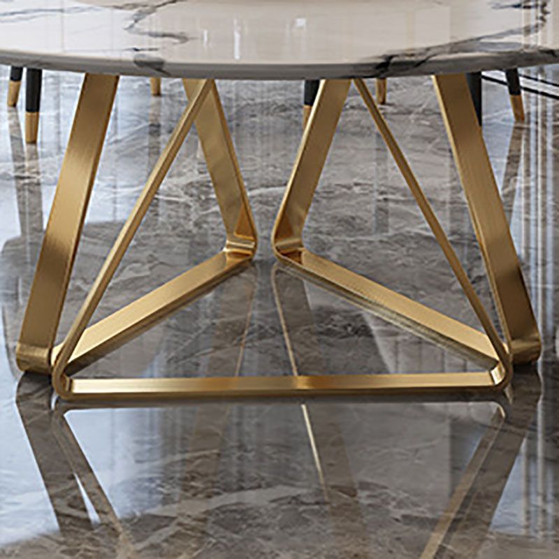 Stone Top Dining Table Traditional Luxury Table with Gold Pedestal Base Clearhalo 'Dining Tables & Seating' 'Dining Tables' 'dining_table' 'furn' 'furn_dining_table' 'Furniture' 'furniture_dining_table' 'Kitchen & Dining Furniture' 'kitchen' 'kitchen_dining_table' 1200x1200_6e460445-596c-4940-a107-43f6ee35061f