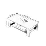 Modern Manufactured Wood Coffee Table with Storage Rectangular Cocktail Table Clearhalo 'Coffee & Accent Tables' 'Coffee Tables' 'coffee_tables' 'furn' 'furn_coffee_tables' 'Furniture' 'furniture_coffee_tables' 'Living Room Furniture' 1200x1200_6e46de01-5ce2-47c6-9399-71ad3edd282f