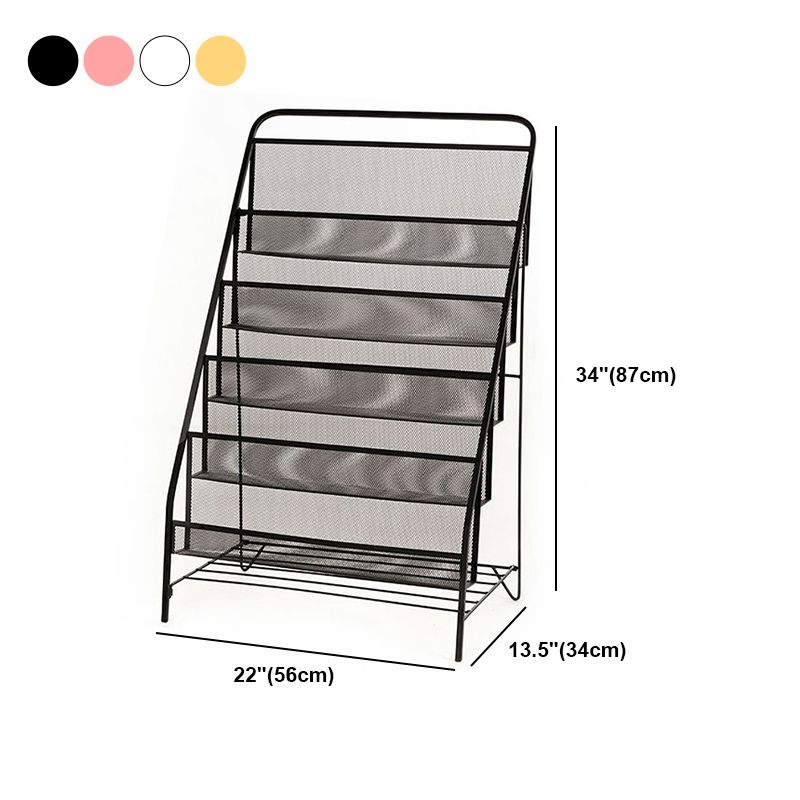 Modern Metal Ladder Bookshelf Iron Closed Back Bookcase for Home Clearhalo 'Bookcases' 'furn' 'furn_bookcases' 'Furniture' 'furniture_bookcases' 'Office Furniture' 1200x1200_6e473a15-8d77-454c-bc9e-3a63f199417d