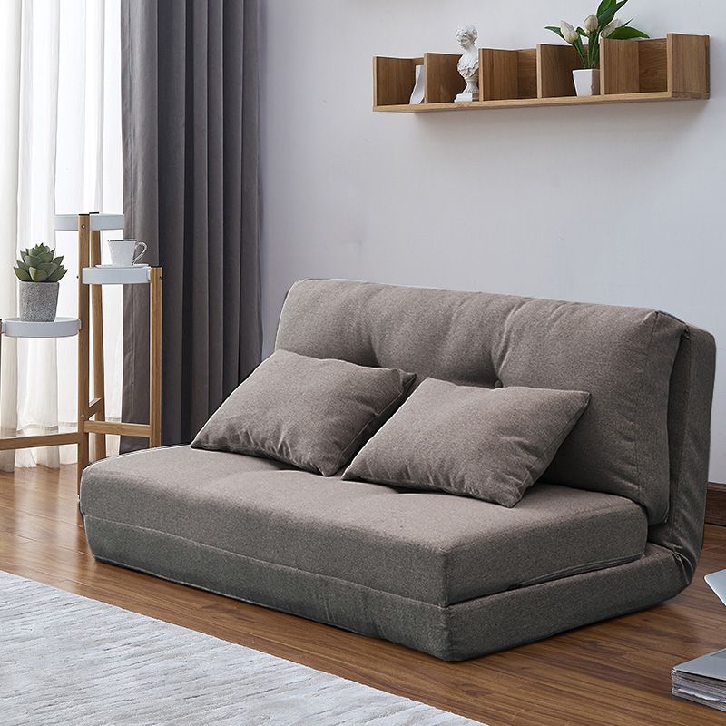 現代のリネンアームレスソファベッド標準ソファ折りたたみ式ソファリビングルーム