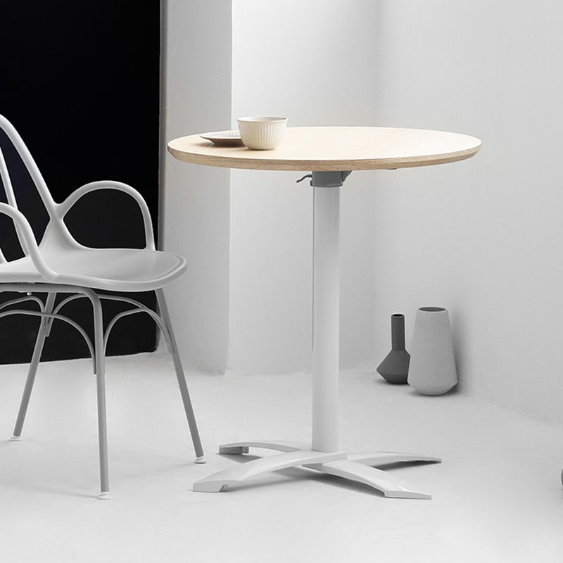 Modern Pedestal Wooden Coffee Table Round Top Shape Folding Cocktail Table Clearhalo 'Coffee & Accent Tables' 'Coffee Tables' 'coffee_tables' 'furn' 'furn_coffee_tables' 'Furniture' 'Living Room Furniture' 1200x1200_6e4797dd-01b0-4c44-9a68-a31f8fa4938d