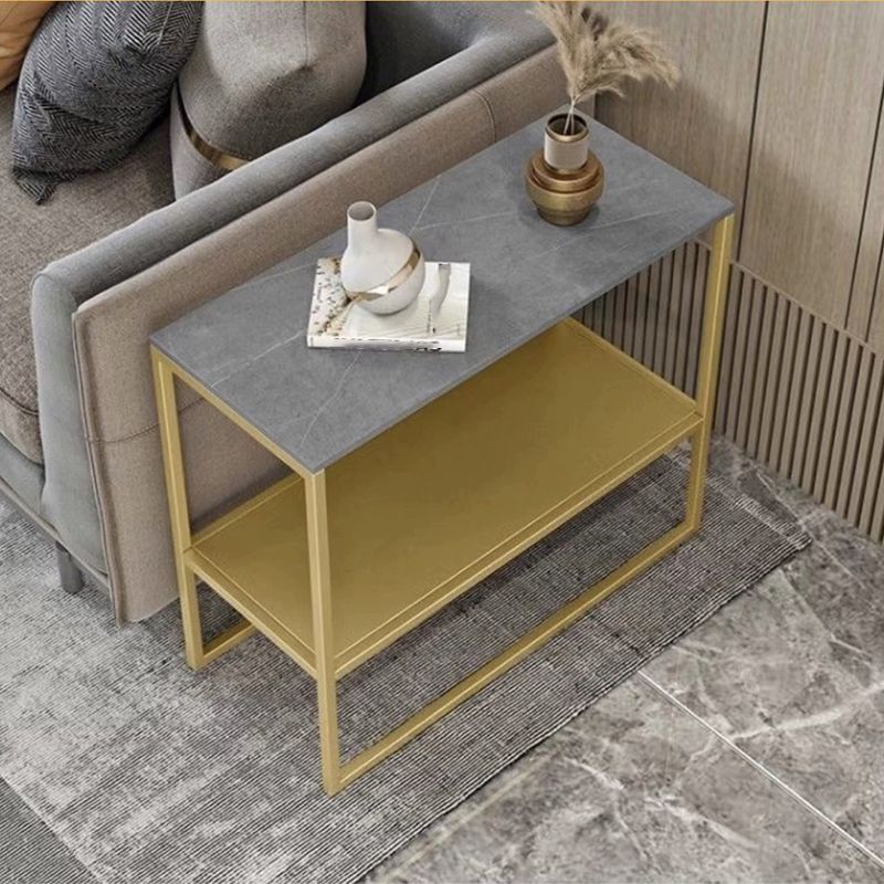 Tavolino da cocktail in stile moderno grigio/bianco/nero tavolino da caffè in metallo in metallo