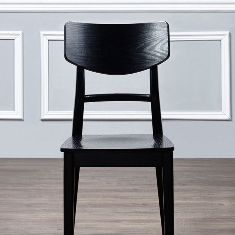 Chaise latéral de cuisine en bois contemporain à l'arrière ouvert chaise latéral