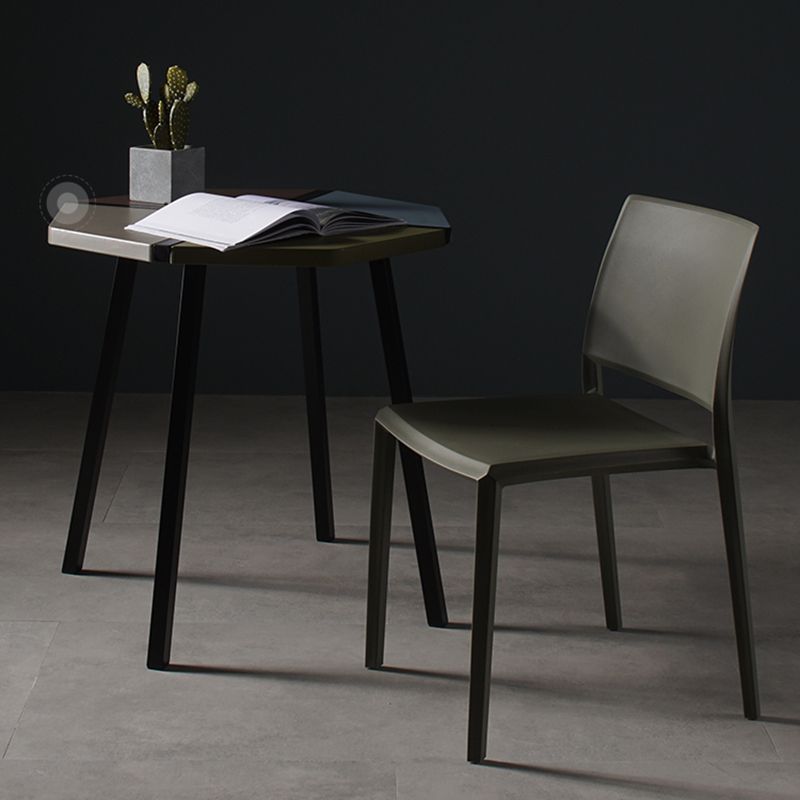 Contemporary Style Dining Chairs Plastic Armless Side Chair for Kitchen Clearhalo ' kitchen&dining_furn' 'Dining Chairs' 'Dining Tables & Seating' 'dining_chair' 'furn' 'furn_dining_chair' 'Furniture' 'furniture_dining_chair' 'Kitchen & Dining Furniture' 'kitchen' 1200x1200_6e49f764-15dd-46cb-a8b1-b652dadce871