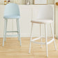 Taburetes de bar de estilo moderno taburetes de barra de plástico de respaldo para el comedor