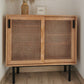 Modern & Contemporary Cabinet Square Accent Cabinet with Bar Pulls