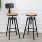 Modern Armless Rotatable Counter Stool Iron Cafe Bar Stool with Seat and Pedal Clearhalo 'Bar Furniture' 'Bar Stools' 'bar_stools' 'furn' 'furn_bar_stools' 'Furniture' 'Kitchen & Dining Furniture' 1200x1200_6e4d2b60-4ceb-4569-beb0-71cb6d745914