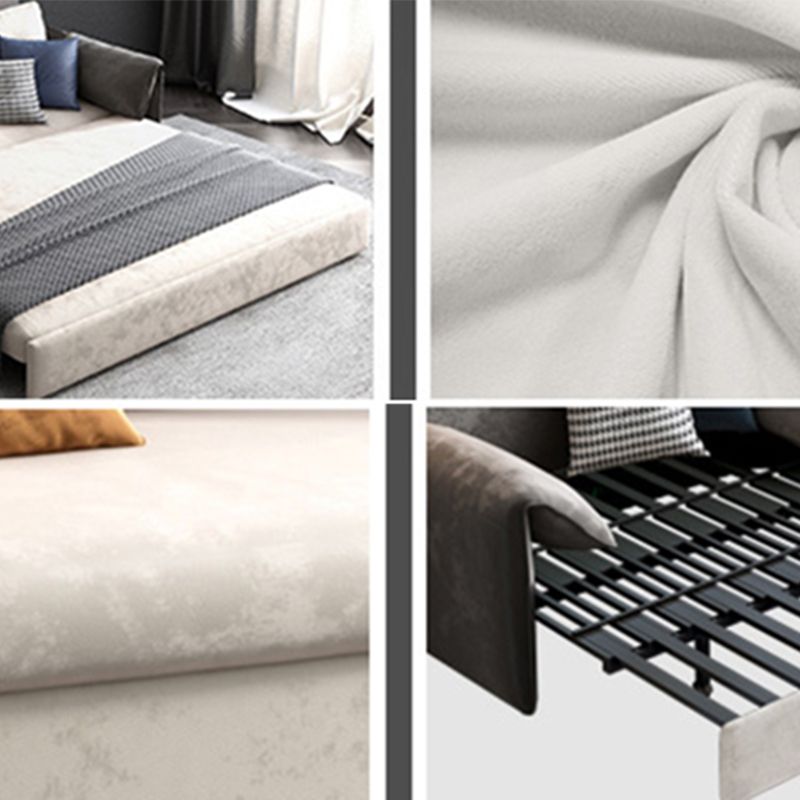 Pilo-coussin en faux cuir contemporain canapé-lit pour le salon