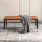 Rectangle Upholstered Bench Contemporary Home Seating Bench with Legs
