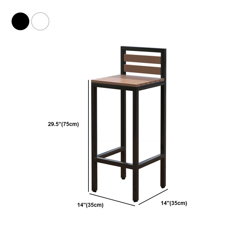 Industrial Faux Wood Pub Table Set 1/5 Pieces Bar Set with Metal Frame Clearhalo 'Bar Furniture' 'furn' 'furn_home_bar_bar_sets' 'Furniture' 'Home Bars & Bar Sets' 'home_bar_bar_sets' 'Kitchen & Dining Furniture' 1200x1200_6e521323-10a0-4494-a55c-6fdab99587ee