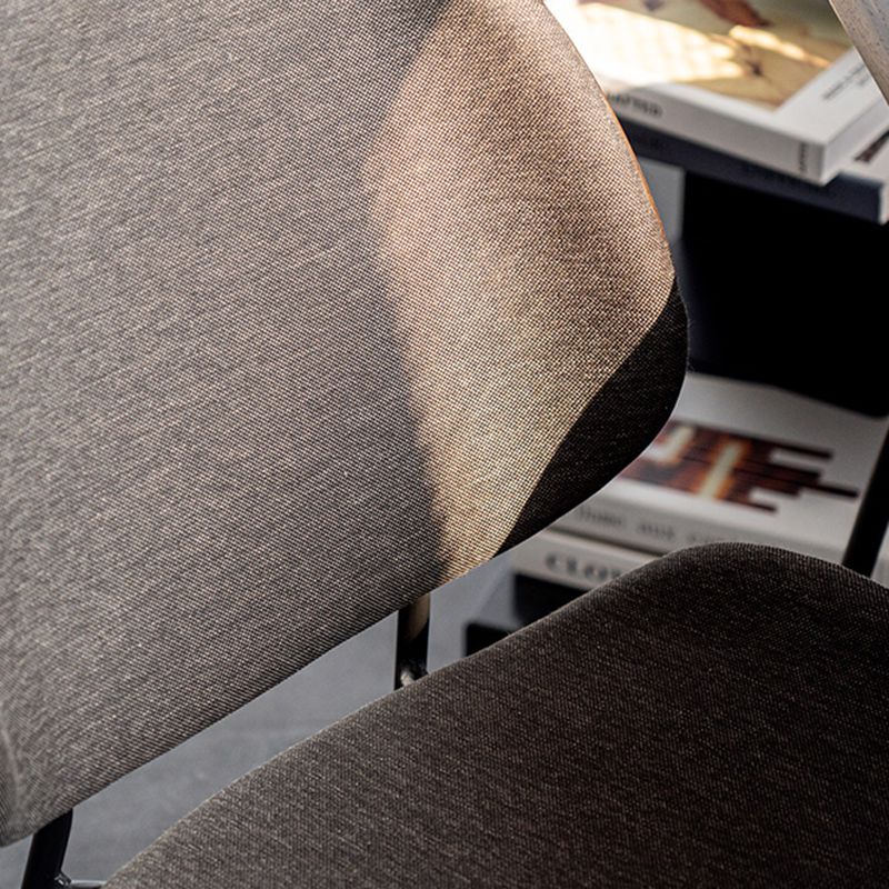 Minimalist Style Linen Fabric Dining Chair Open Back Dining Side Chair for Kitchen Clearhalo ' kitchen&dining_furn' 'Dining Chairs' 'Dining Tables & Seating' 'dining_chair' 'furn' 'furn_dining_chair' 'Furniture' 'furniture_dining_chair' 'Kitchen & Dining Furniture' 'kitchen' 1200x1200_6e52ac4a-6867-4103-83ff-9735fc1e7d99