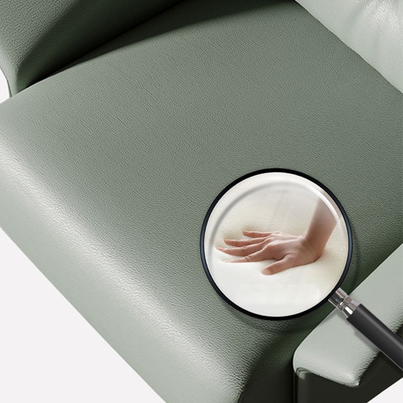 Contemporary 4-Star Living Room Armchair Faux Leather Green Accent Armchair Clearhalo 'Accent Chairs' 'accent_chairs' 'Chairs & Seating' 'furn' 'furn_accent_chairs' 'Furniture' 'Living Room Furniture' 1200x1200_6e54b040-66fd-435e-9250-be5b7b6d3202