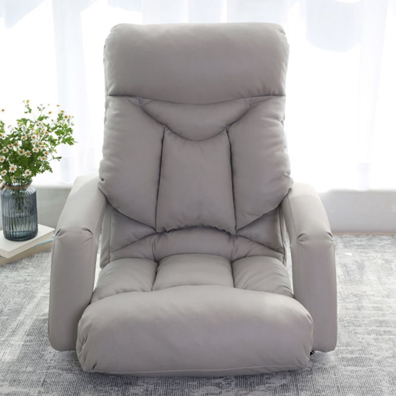 Sedia reclinabile manuale in pelle finta moderna poltrone reclinabili con blocco della posizione