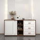 Credenza in legno ingegnerizzato a 3 cassetti ingegnerizzati moderni per soggiorno per soggiorno