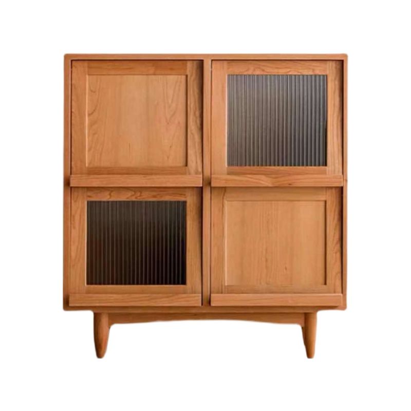 4 Türen 33 "l Server Einfacher Holzrahmen -Buffet -Server für Esszimmer