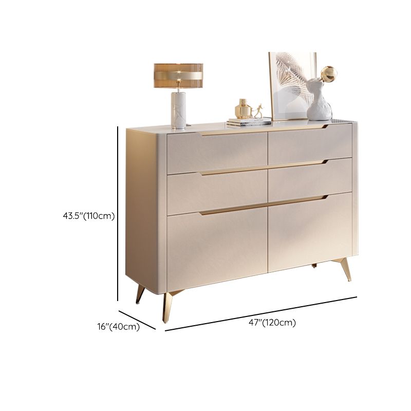 Contemporary Sideboard Cabinet Stone Sideboard Table with Drawers for Kitchen Clearhalo 'buffet_sideboard' 'Buffets & Sideboards' 'furn' 'furn_buffet_sideboard' 'Furniture' 'Kitchen & Dining Furniture' 1200x1200_6e574b17-a510-47c3-b249-dab060642309