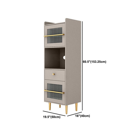 Modern Wood Accent Cabinet 15.74" Wide Storage Cabinet with 2 Doors Clearhalo 'Cabinets & Chests' 'cabinets_chests' 'furn' 'furn_cabinets_chests' 'Furniture' 'Living Room Furniture' 1200x1200_6e577eba-3963-4ada-862e-f7e61f88f348