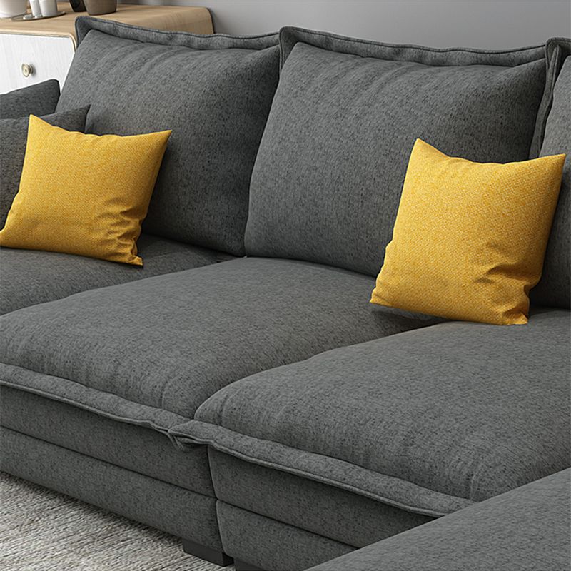 35,43 "H divano e chaise del braccio top a cuscino con miscela di cotone per soggiorno