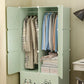Modern Style Wardrobe Green Colour Plastic Bedroom Wardrobe Closet Clearhalo 'Armoires & Wardrobes' 'armoires_wardrobes' 'Bedroom Furniture' 'furn' 'furn_armoires_wardrobes' 'Furniture' 1200x1200_6e5be4a9-670c-421f-9c3e-d71135050875