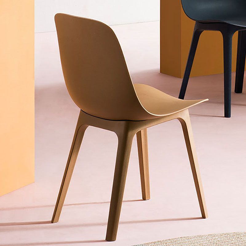 Modern Plastic Dining Room Chair Armless Dining Chairs for Restaurant Use Clearhalo ' kitchen&dining_furn' 'Dining Chairs' 'Dining Tables & Seating' 'dining_chair' 'furn' 'furn_dining_chair' 'Furniture' 'furniture_dining_chair' 'Kitchen & Dining Furniture' 'kitchen' 1200x1200_6e5d2123-d748-4c16-9332-e27501d43994